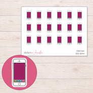DDZ-8044 planner sticker sheet with enlarged sticker detail