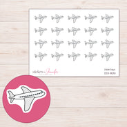 DDZ-8051 planner sticker sheet with enlarged sticker detail