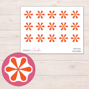 DDZ-8055 planner sticker sheet with enlarged sticker detail
