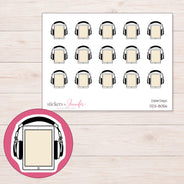 DDZ-8056 planner sticker sheet with enlarged sticker detail