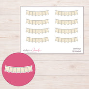 DDZ-8065 planner sticker sheet with enlarged sticker detail