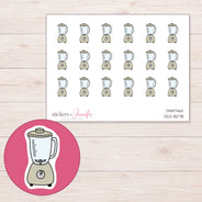 DDZ-8078 planner sticker sheet with enlarged sticker detail