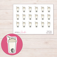DDZ-8083 planner sticker sheet with enlarged sticker detail