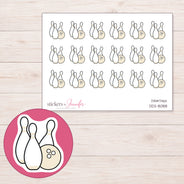 DDZ-8088 planner sticker sheet with enlarged sticker detail