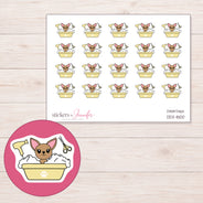 DDZ-8100 planner sticker sheet with enlarged sticker detail