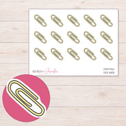 DDZ-8105 planner sticker sheet with enlarged sticker detail