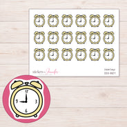 DDZ-8107 planner sticker sheet with enlarged sticker detail