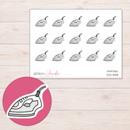 DDZ-8108 planner sticker sheet with enlarged sticker detail