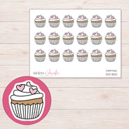 DDZ-8120 planner sticker sheet with enlarged sticker detail