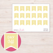 DDZ-8123 planner sticker sheet with enlarged sticker detail
