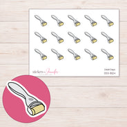 DDZ-8124 planner sticker sheet with enlarged sticker detail