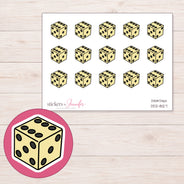 DDZ-8127 planner sticker sheet with enlarged sticker detail
