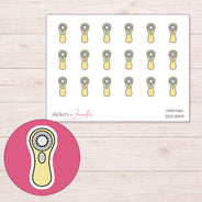 DDZ-8139 planner sticker sheet with enlarged sticker detail
