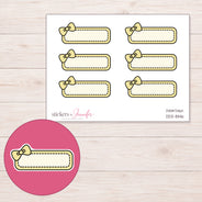 DDZ-8146 planner sticker sheet with enlarged sticker detail