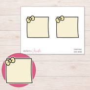 DDZ-8148 planner sticker sheet with enlarged sticker detail