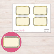DDZ-8149 planner sticker sheet with enlarged sticker detail