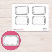 DDZ-8150 planner sticker sheet with enlarged sticker detail