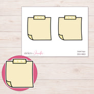 DDZ-8153 planner sticker sheet with enlarged sticker detail