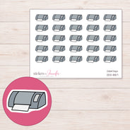 DDZ-8157 planner sticker sheet with enlarged sticker detail