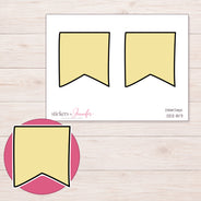DDZ-8171 planner sticker sheet with enlarged sticker detail