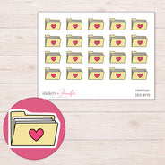 DDZ-8173 planner sticker sheet with enlarged sticker detail