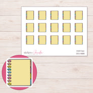 DDZ-8188 planner sticker sheet with enlarged sticker detail