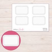 DDZ-8191 planner sticker sheet with enlarged sticker detail
