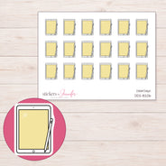 DDZ-8206 planner sticker sheet with enlarged sticker detail