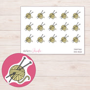 DDZ-8210 planner sticker sheet with enlarged sticker detail