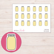 DDZ-8220 planner sticker sheet with enlarged sticker detail