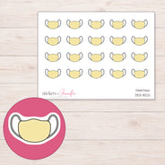DDZ-8221 planner sticker sheet with enlarged sticker detail