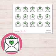 DDZ-8222 planner sticker sheet with enlarged sticker detail