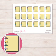 DDZ-8227 planner sticker sheet with enlarged sticker detail