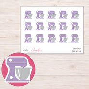 DDZ-8228 planner sticker sheet with enlarged sticker detail