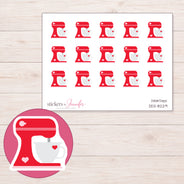 DDZ-8229 planner sticker sheet with enlarged sticker detail