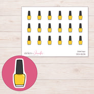 DDZ-8235 planner sticker sheet with enlarged sticker detail