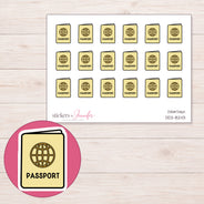 DDZ-8243 planner sticker sheet with enlarged sticker detail
