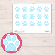 DDZ-8247 planner sticker sheet with enlarged sticker detail