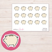 DDZ-8250 planner sticker sheet with enlarged sticker detail