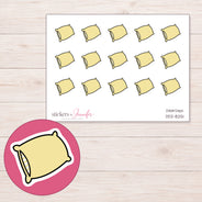 DDZ-8251 planner sticker sheet with enlarged sticker detail