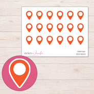 DDZ-8253 planner sticker sheet with enlarged sticker detail