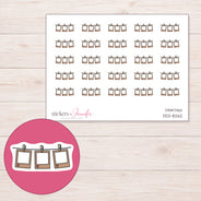 DDZ-8262 planner sticker sheet with enlarged sticker detail