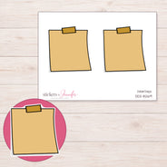 DDZ-8269 planner sticker sheet with enlarged sticker detail