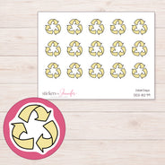 DDZ-8279 planner sticker sheet with enlarged sticker detail