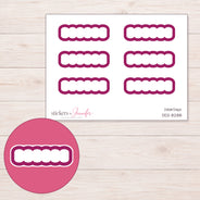 DDZ-8288 planner sticker sheet with enlarged sticker detail