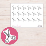 DDZ-8291 planner sticker sheet with enlarged sticker detail