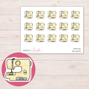 DDZ-8292 planner sticker sheet with enlarged sticker detail
