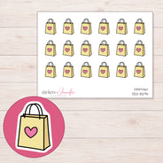 DDZ-8294 planner sticker sheet with enlarged sticker detail