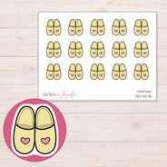 DDZ-8296 planner sticker sheet with enlarged sticker detail