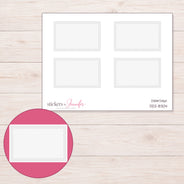 DDZ-8304 planner sticker sheet with enlarged sticker detail